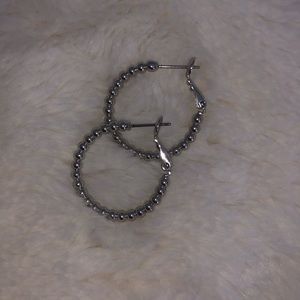 Hinged back hoop earrings
